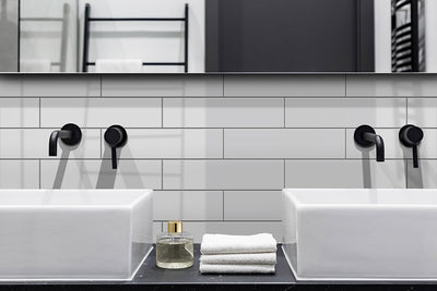 Metro White 2X8 Single Bullnose Glossy Wall Tile - Shop at Home Craft Studio - 6
