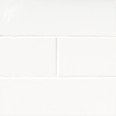 Metro White 2X8 Single Bullnose Glossy Wall Tile - Shop at Home Craft Studio - 13