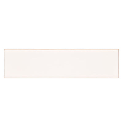 Metro White 2X8 Single Bullnose Glossy Wall Tile - Shop at Home Craft Studio - 1