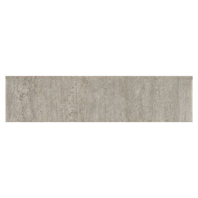 Metropolis Gray 3X24 Bullnose Floor or Wall Tile, Bullnose, Finishing Pieces - Shop at Home Craft Studio - 1