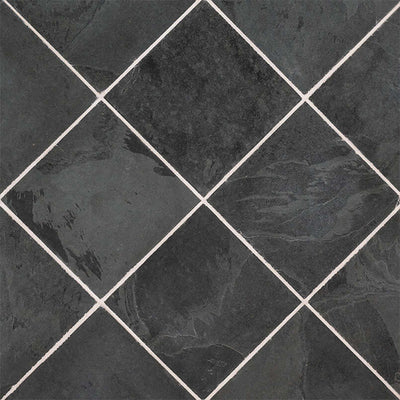 Montauk Black 12X12 Honed Slate Tile - Shop at Home Craft Studio - 2