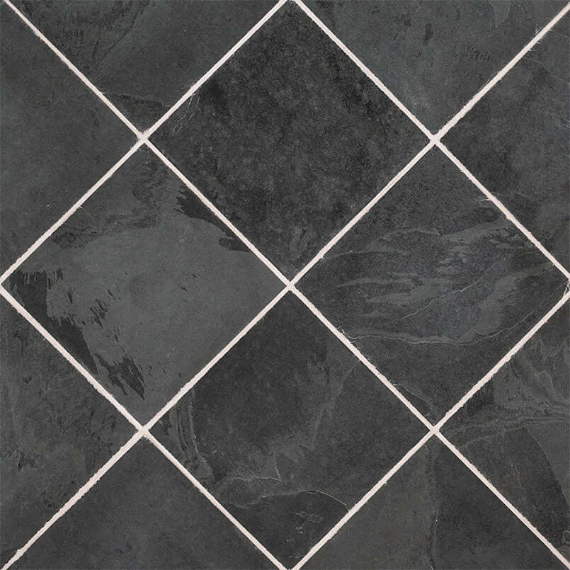 Montauk Black 12X12 Honed Slate Tile - Shop at Home Craft Studio - 2