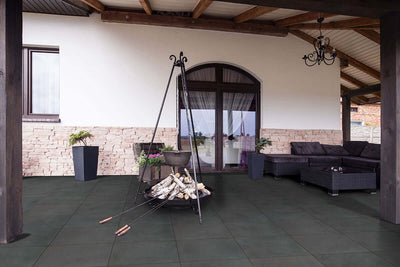 Montauk Black 12X12 Honed Slate Tile - Shop at Home Craft Studio - 22