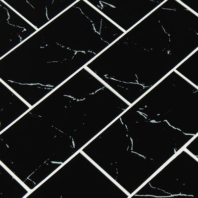 NERO MARQUINA 3X6 Glass Tile - Shop at Home Craft Studio - 2