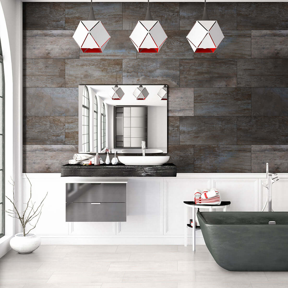 OXIDE BLANC 12X24 Floor or Wall Tile - Shop at Home Craft Studio - 6