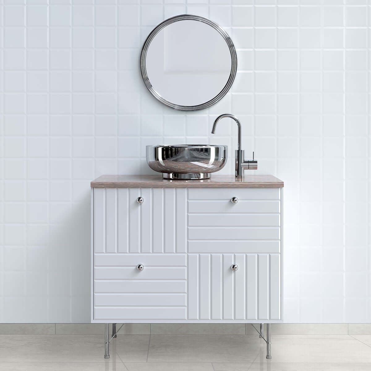 OXIDE BLANC 12X24 Floor or Wall Tile - Shop at Home Craft Studio - 7