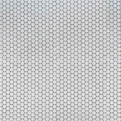 PENNY ROUND BIANCO MATTE Mosaic, Floor or Wall Tile - Shop at Home Craft Studio - 2