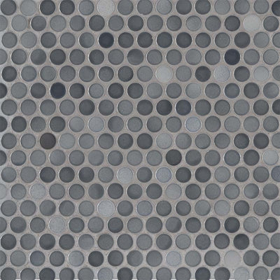 PENNY ROUND GRIGIO MIX Mosaic, Floor or Wall Tile - Shop at Home Craft Studio - 1
