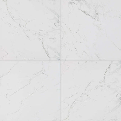 PIETRA CARRARA 24X24 POLISHED Floor or Wall Tile - Shop at Home Craft Studio - 1