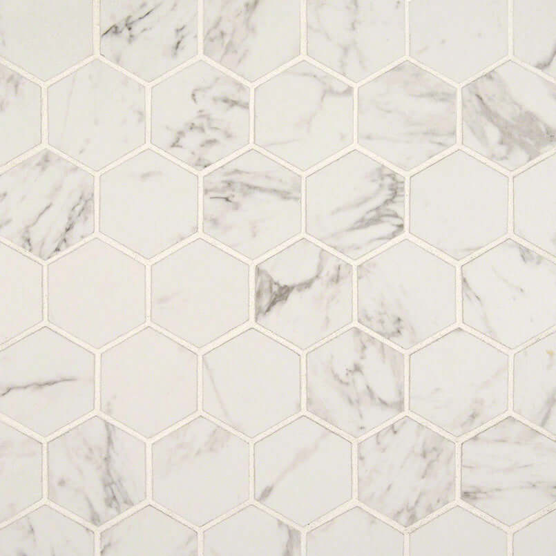 PIETRA CARRARA 2X2 HEXAGON MOSAIC Mosaic - Shop at Home Craft Studio - 3