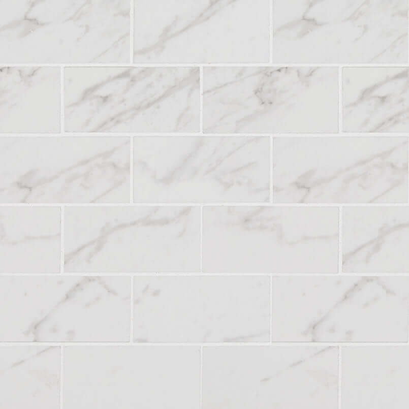 PIETRA CARRARA 2X4 MOSAIC POLISHED Mosaic, Floor or Wall Tile - Shop at Home Craft Studio - 1