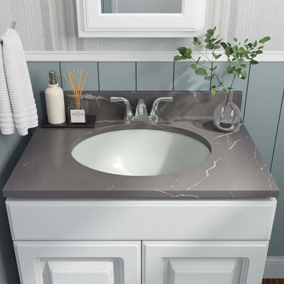 PORCELAIN VANITY BISQUE OVAL  1714 Wall Tile - Shop at Home Craft Studio - 2