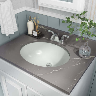 PORCELAIN VANITY BISQUE OVAL  1714 Wall Tile - Shop at Home Craft Studio - 3