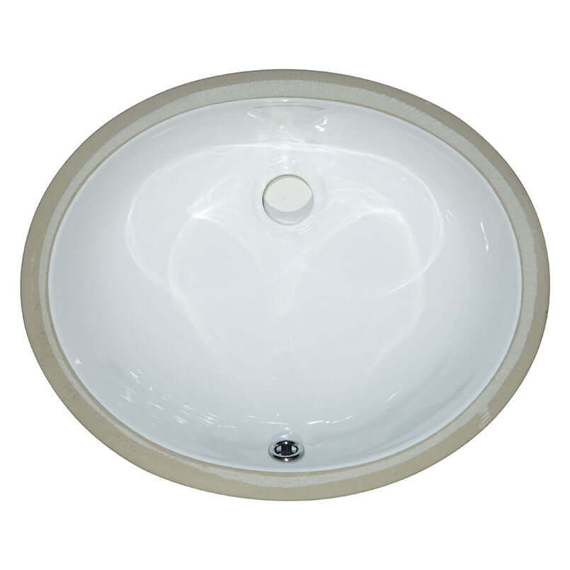 PORCELAIN VANITY OVAL WHITE-1512 Wall Tile - Shop at Home Craft Studio - 2