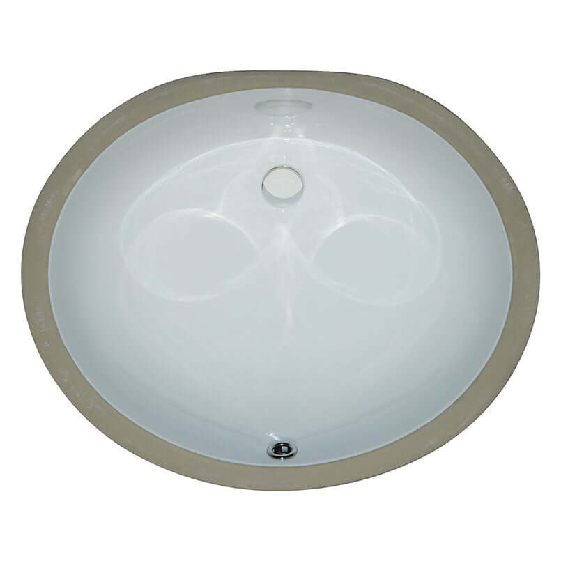 PORCELAIN VANITY OVAL WHITE-1714 Wall Tile - Shop at Home Craft Studio - 2