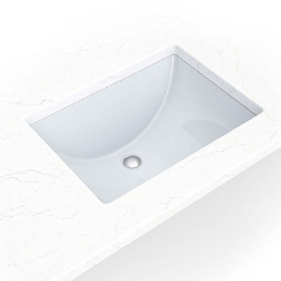 PORCELAIN VANITY RECTANGLE WHITE-1813 Wall Tile - Shop at Home Craft Studio - 1