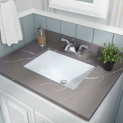 PORCELAIN VANITY RECTANGLE WHITE-1813 Wall Tile - Shop at Home Craft Studio - 2