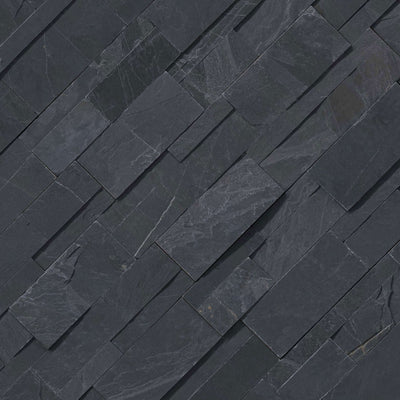PREMIUM BLACK SLATE LEDGER CORNER 9X18 Stacked Stone - Shop at Home Craft Studio - 2