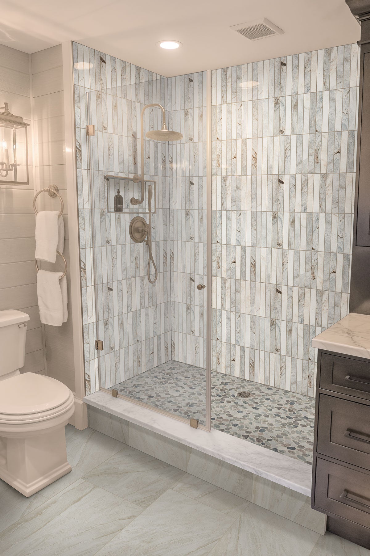 PUEBLA GREIGE PEBBLE Mosaic, Floor or Wall Tile - Shop at Home Craft Studio - 4