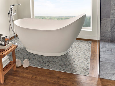 PUEBLA GREIGE PEBBLE Mosaic, Floor or Wall Tile - Shop at Home Craft Studio - 6