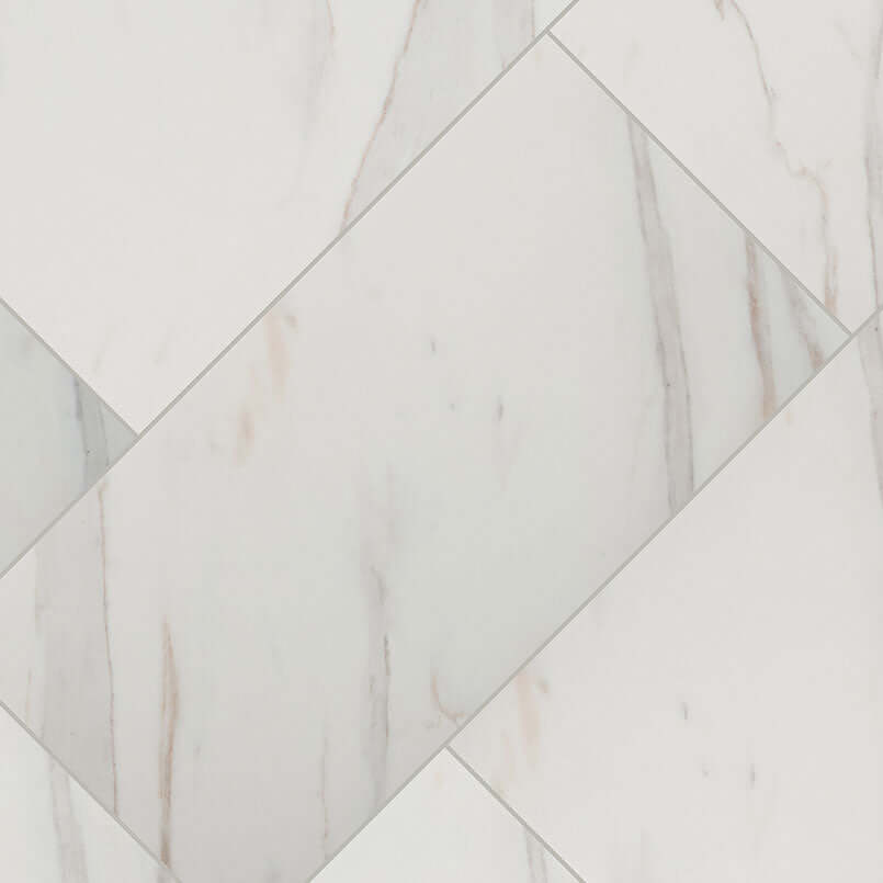 Pietra Calacatta 12X24 Polished Floor or Wall Tile - Shop at Home Craft Studio - 2