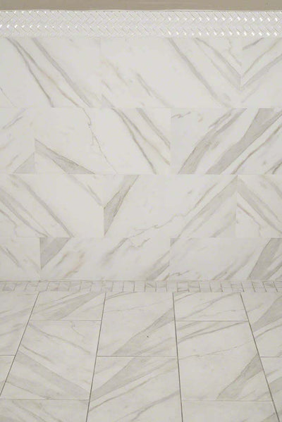 Pietra Calacatta 12X24 Polished Floor or Wall Tile - Shop at Home Craft Studio - 3
