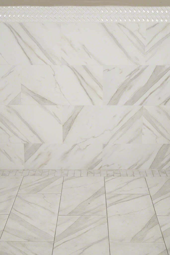 Pietra Calacatta 12X24 Polished Floor or Wall Tile - Shop at Home Craft Studio - 3