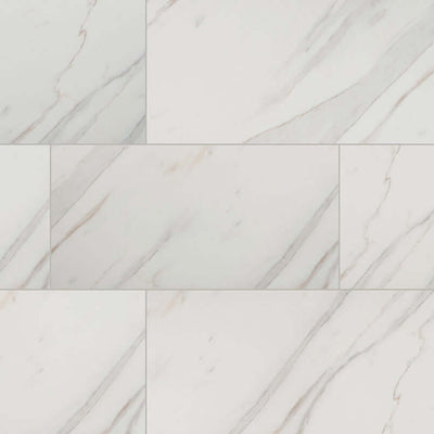 Pietra Calacatta 12X24 Polished Floor or Wall Tile - Shop at Home Craft Studio - 1