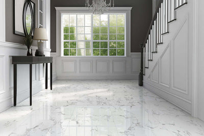 Pietra Statuario 12X24 Polished Floor or Wall Tile - Shop at Home Craft Studio - 5