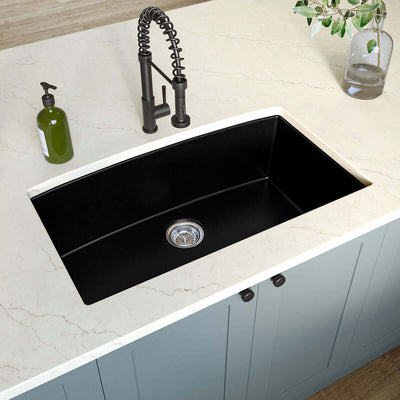 QUARTZ BLACK SINGLE BOWL 3219 Kitchen Sinks - Shop at Home Craft Studio - 2