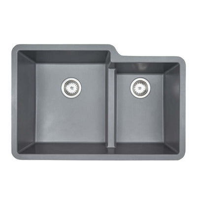 QUARTZ GRAY STRAIGHT DBL BWL60/40-3221 Kitchen Sinks - Shop at Home Craft Studio - 2