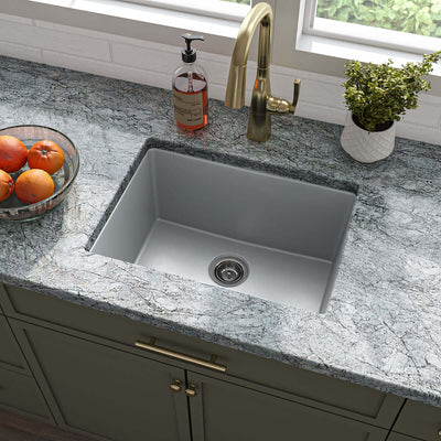 QUARTZ GRAY STRAIGHT SINGLE BOWL 2418 Kitchen Sinks - Shop at Home Craft Studio - 4