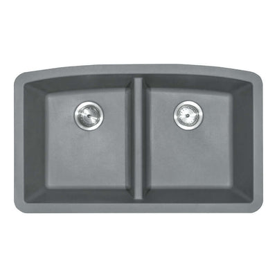 QUARTZ GREY DOUBLE BOWL 50/50-3219 Kitchen Sinks - Shop at Home Craft Studio - 5