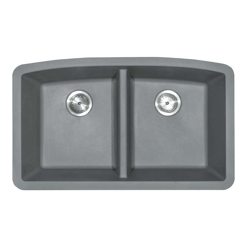 QUARTZ GREY DOUBLE BOWL 50/50-3219 Kitchen Sinks - Shop at Home Craft Studio - 5