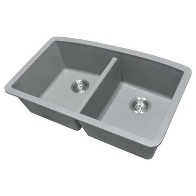 QUARTZ GREY DOUBLE BOWL 50/50-3219 Kitchen Sinks - Shop at Home Craft Studio - 6