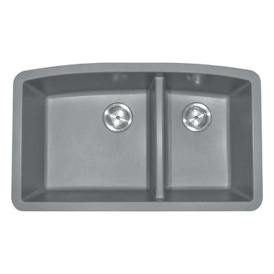 QUARTZ GREY DOUBLE BOWL 60/40-3219 Kitchen Sinks - Shop at Home Craft Studio - 4