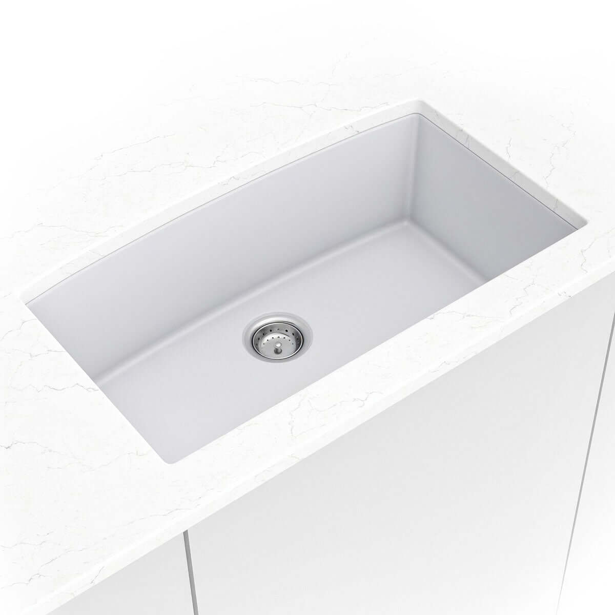 QUARTZ WHITE  SINGLE BOWL 3219 Kitchen Sinks - Shop at Home Craft Studio - 1