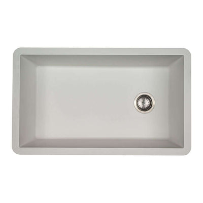 QUARTZ WHITE STRAIGHT SINK 3119 Kitchen & Vanity Sinks - Shop at Home Craft Studio - 2