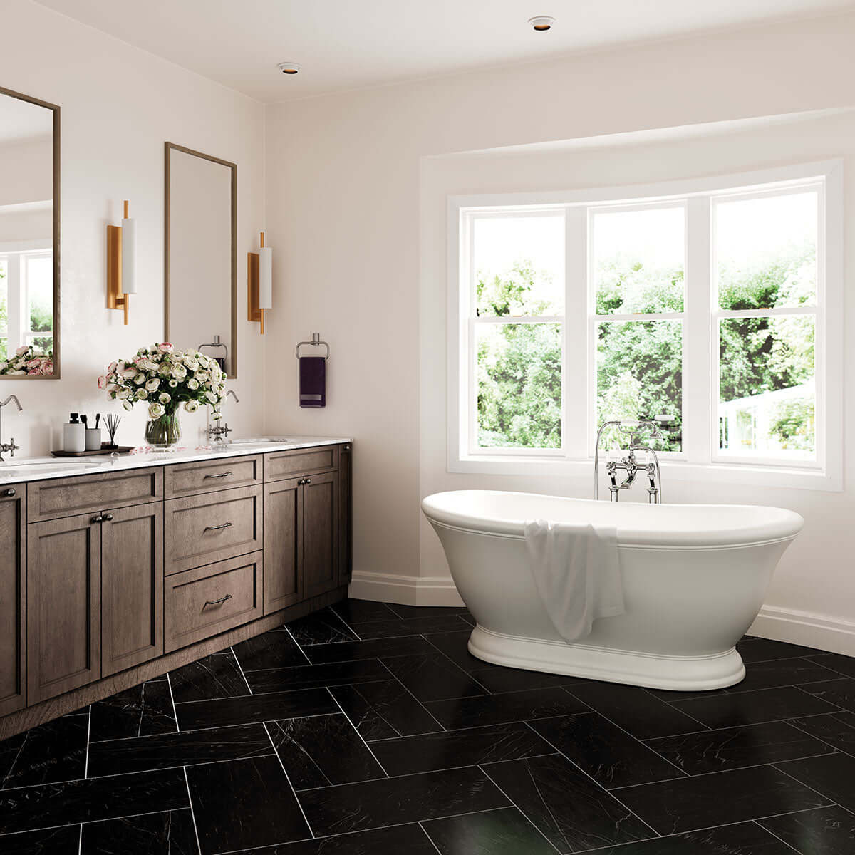 REGALLO MARQUINA NOIR 12X24 POLISHED Floor or Wall Tile - Shop at Home Craft Studio - 7