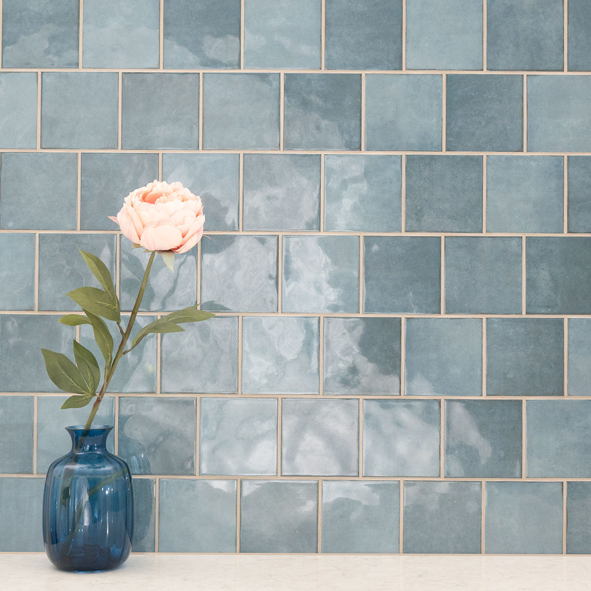 RENZO DENIM 5X5 GLOSSY Wall Tile - Shop at Home Craft Studio - 6