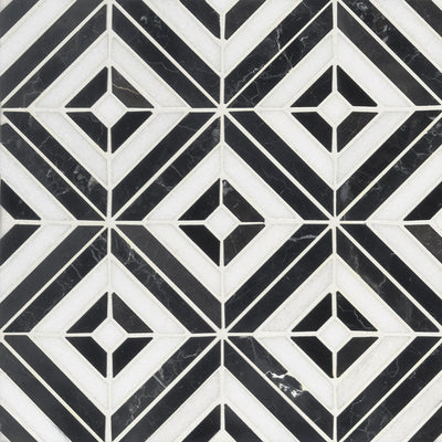 RHOMBIX NERO Mosaic, Floor or Wall Tile - Shop at Home Craft Studio - 1