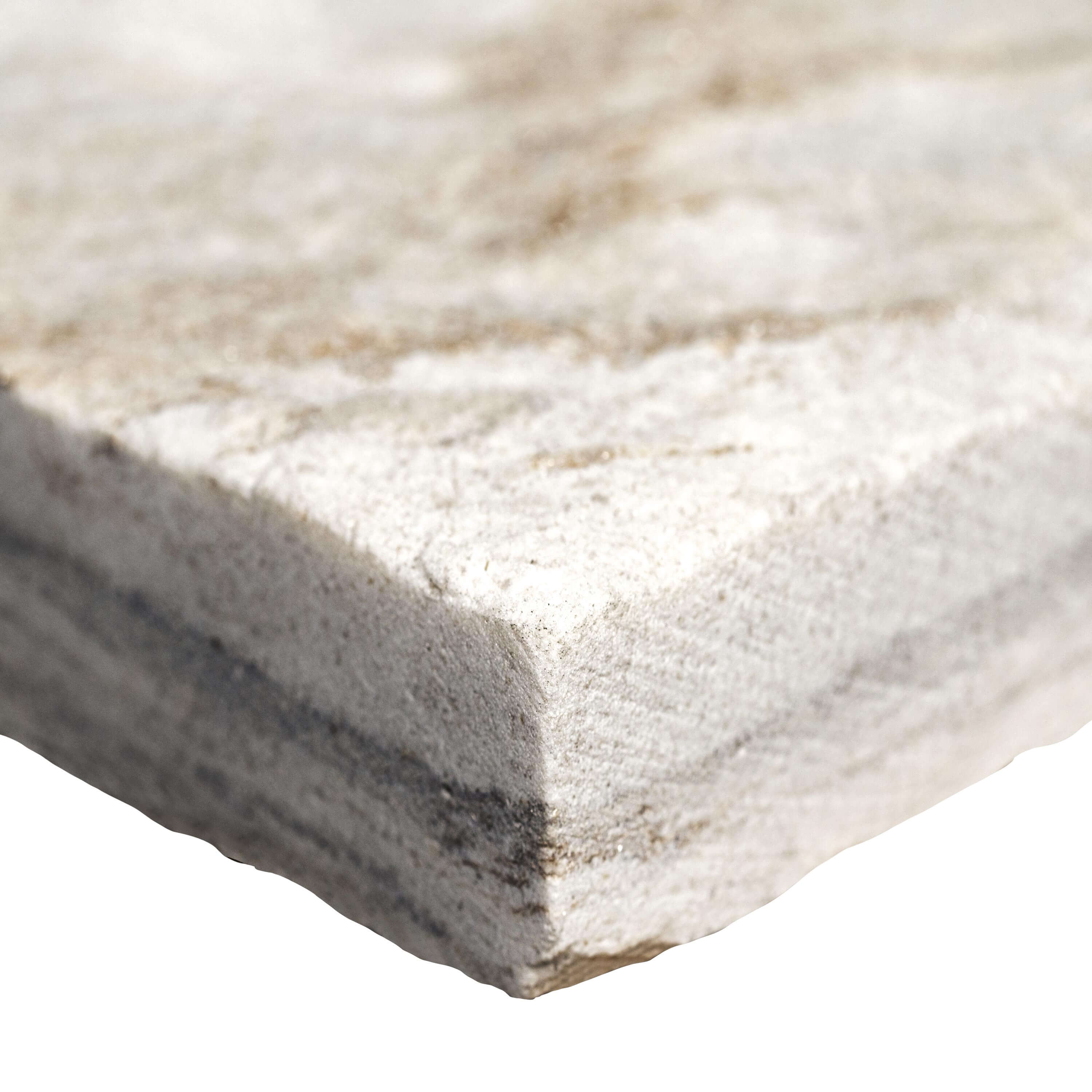 ROYAL WHITE SPLITFACE LEDGER CORNER 9X18 Stacked Stone Panels - Shop at Home Craft Studio - 4