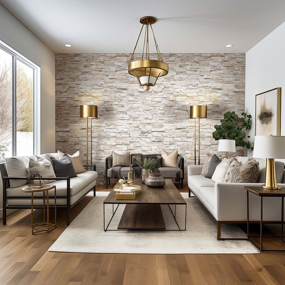 ROYAL WHITE SPLITFACE LEDGER CORNER 9X18 Stacked Stone Panels - Shop at Home Craft Studio - 9