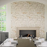 Royal White Splitface Ledger Corner Stacked Stone Panels - Shop at Home Craft Studio - 6