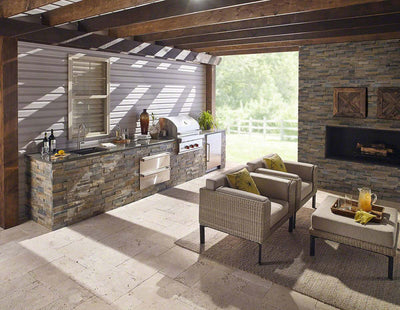 Rustic Gold Ledger Corner Stacked Stone Panels - Shop at Home Craft Studio - 6