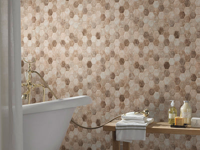 SANDHILLS HEXAGON Mosaic, Floor or Wall Tile - Shop at Home Craft Studio - 3