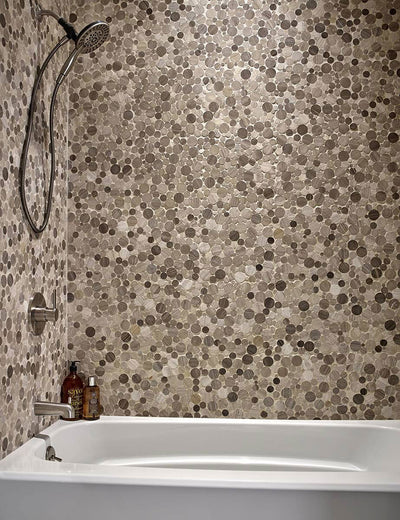 SERENITY STONE PEBBLES MESH BACKED Mosaic - Shop at Home Craft Studio - 4