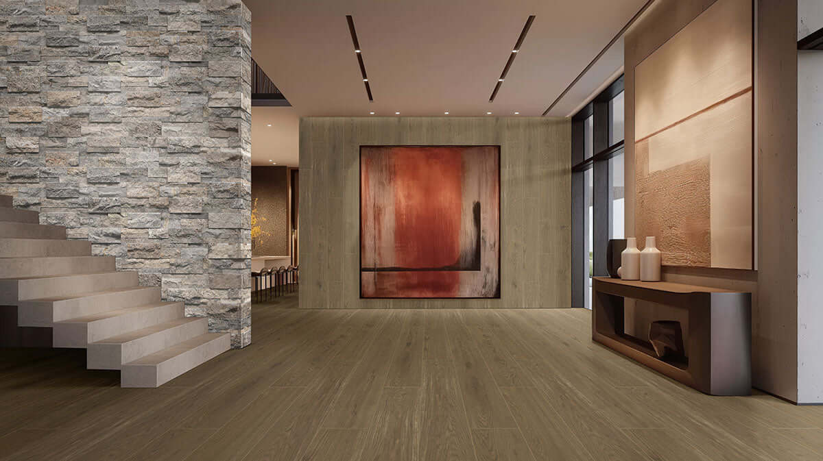 SILVER TRAVERTINE PANEL 9X24 Stacked Stone Panels - Shop at Home Craft Studio - 5
