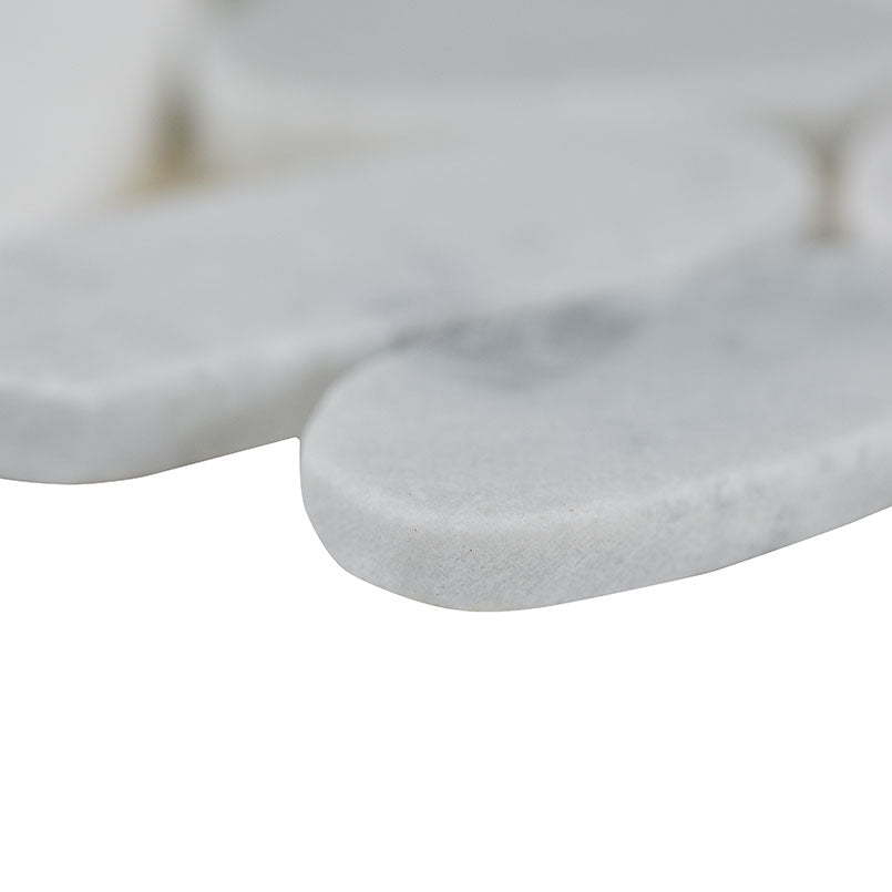 SLICED CARRARA WHITE PEBBLE Mosaic - Shop at Home Craft Studio - 3