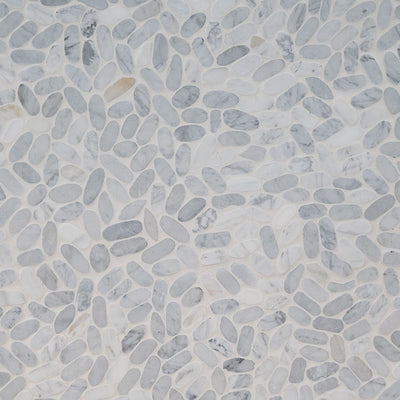 SLICED CARRARA WHITE PEBBLE Mosaic - Shop at Home Craft Studio - 4